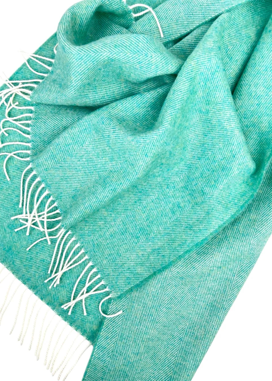 McNutt Pashmina Wrap | Spearmint Herringbone