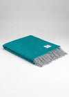 McNutt Pool Green Wool Throw - Irish Pure Wool Blanket
