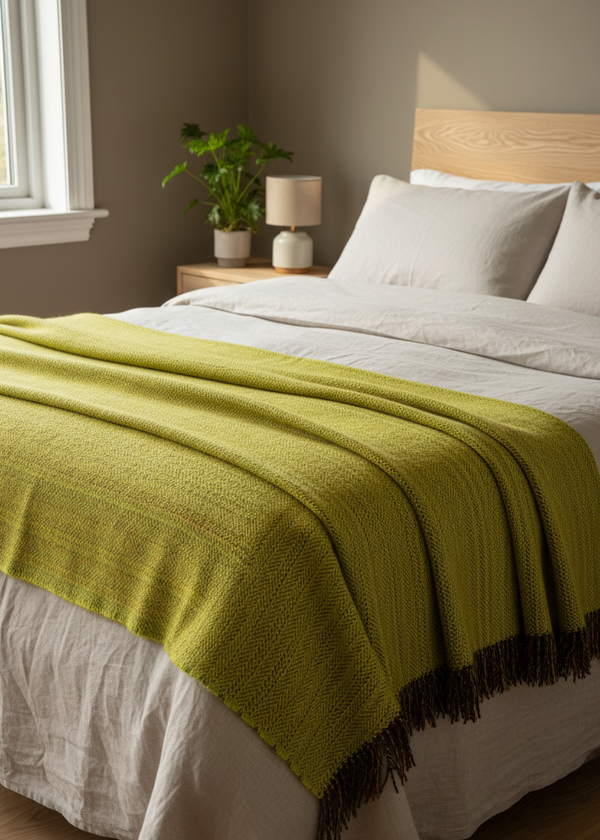 McNutt Pure Wool Throw | Sunfish