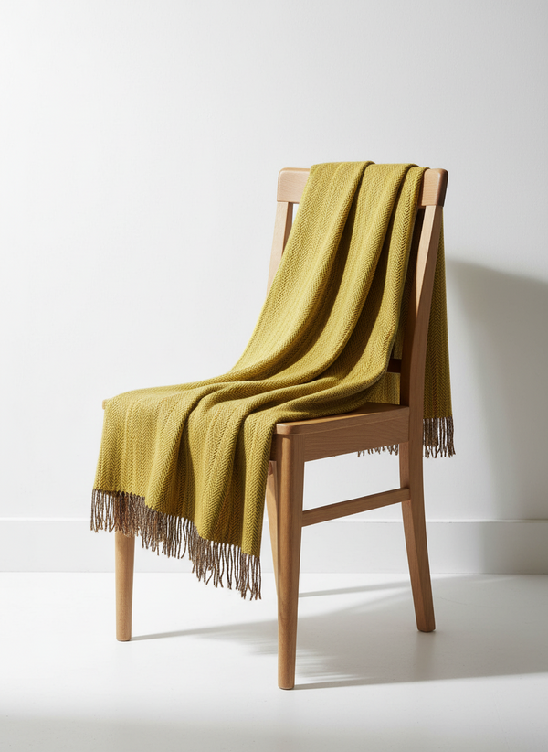 McNutt Pure Wool Throw | Sunfish