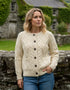 Ladies Aran Cardigan | Natural
