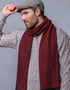 Mucros Donegal Scarf | Red Herringbone