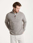 Aran Troyer Zip Sweater | Oatmeal