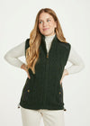 Aran Fleece Lined Women's Gilet | Green