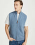 Men's Aran Nepped Gilet | Blue