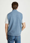 Men's Aran Nepped Gilet | Blue