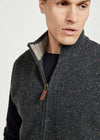 Men's Aran Nepped Gilet | Grey