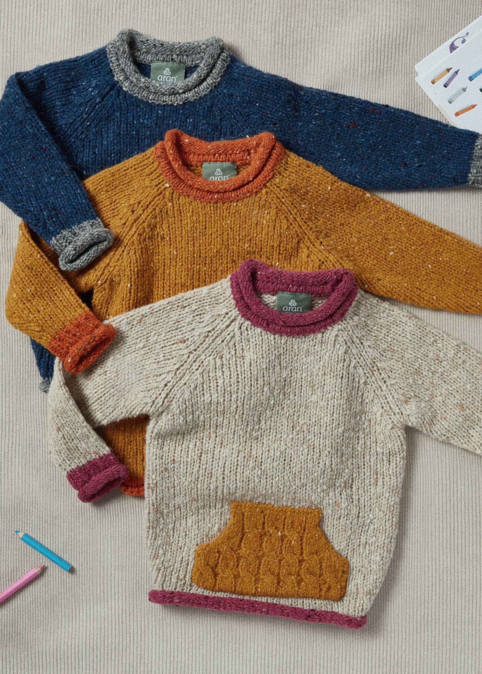 Childrens Roll Neck Sweater | Kangaroo Pocket