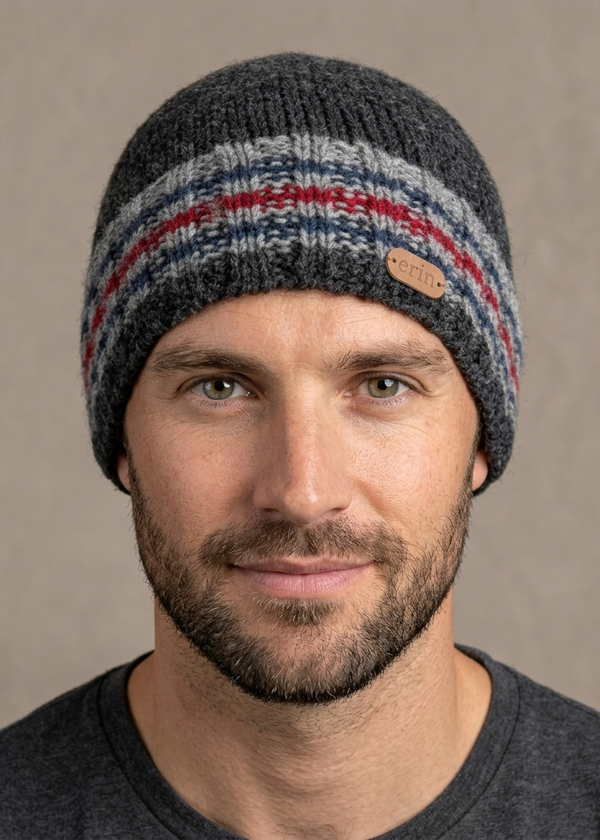 Rib Pullon Hat Charcoal Grey