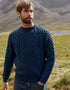 Aran Handknit Crew Neck Sweater | Atlantic