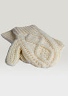 Merino Wool Hand Knit Aran Mittens