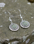 Connemara Marble Sterling Silver Celtic Drop Earrings