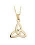 18K Gold Trinity Knot Pendant