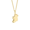 10K Gold Map of Ireland Necklace