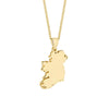 10K Gold Map of Ireland Necklace