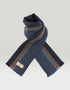 Mucros Donegal Scarf | Denim Blue Herringbone