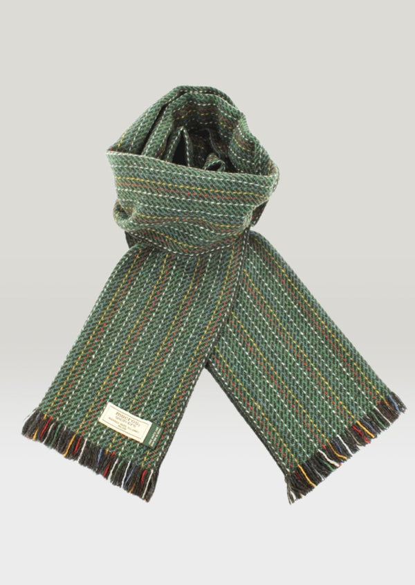 Mucros Soft Donegal Wool Green Scarf