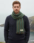 Mucros Donegal Wool Scarf | Green