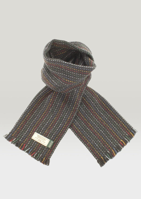 Mucros Soft Donegal Wool Black Scarf