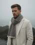 Mucros Donegal Scarf | Grey Herringbone