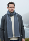 Mucros Donegal Scarf | Denim Speck