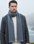 Mucros Donegal Scarf | Denim Speck