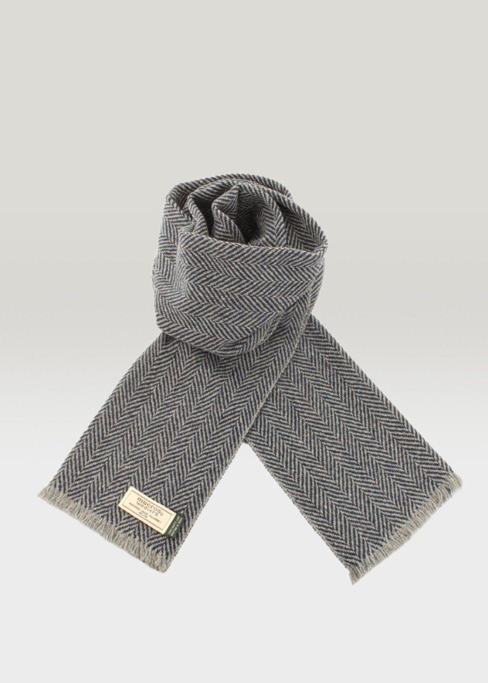 Mucros Donegal Scarf | Denim Speck