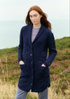 Aran Shawl Collar Button Coat