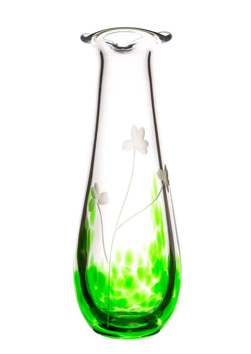 Irish Shamrock Bud Vase