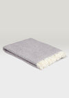 McNutt Lambswool Throw Pearl Grey Dash