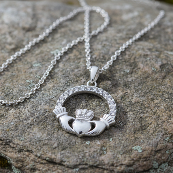 Silver Claddagh Necklace