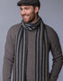 Mucros Soft Donegal Scarf | Charcoal Mix