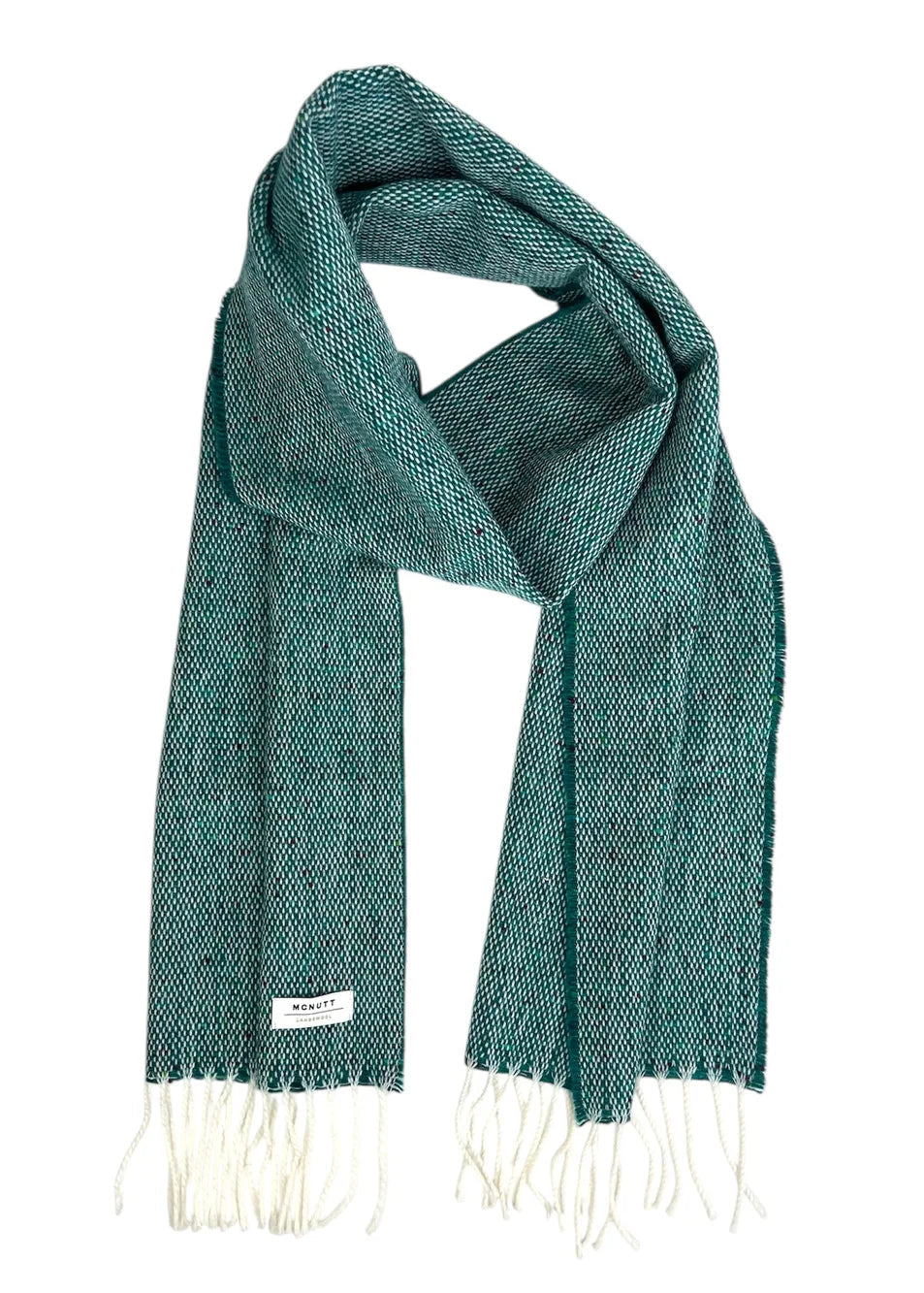 McNutt of Donegal Sea Green Tweed Scarf