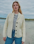 Shawl Collar Aran Cardigan | Natural