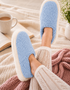 Sheep by the Sea Slippers | Cosy Wool Slippers in Baby Blue