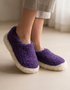 Sheep by the Sea Slippers | Purple