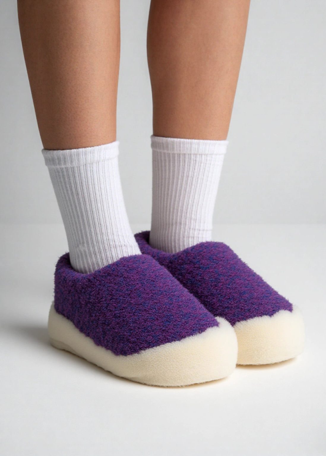 Sheep by the Sea Slippers | Purple