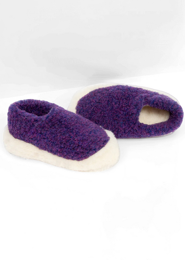 Sheep by the Sea Slippers | Purple