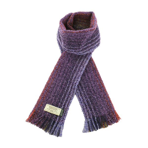 Mucros Skellig Blue Scarf - Irish Made Merino Wool & Cashmere