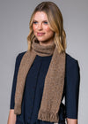 Mucros Skellig Scarf | Merino Wool Cashmere Scarf | Beige