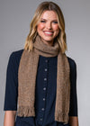 Mucros Skellig Scarf | Merino Wool Cashmere Scarf | Beige