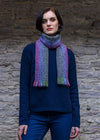 Mucros Skellig Blue Scarf - Irish Made Merino Wool & Cashmere