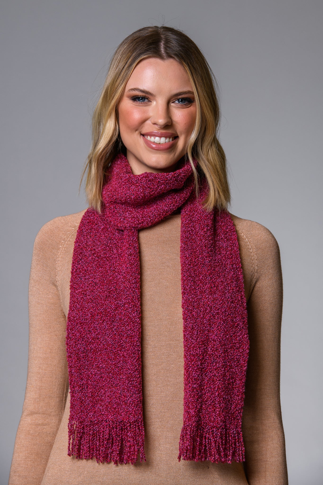 Mucros Skellig Scarf | Berry