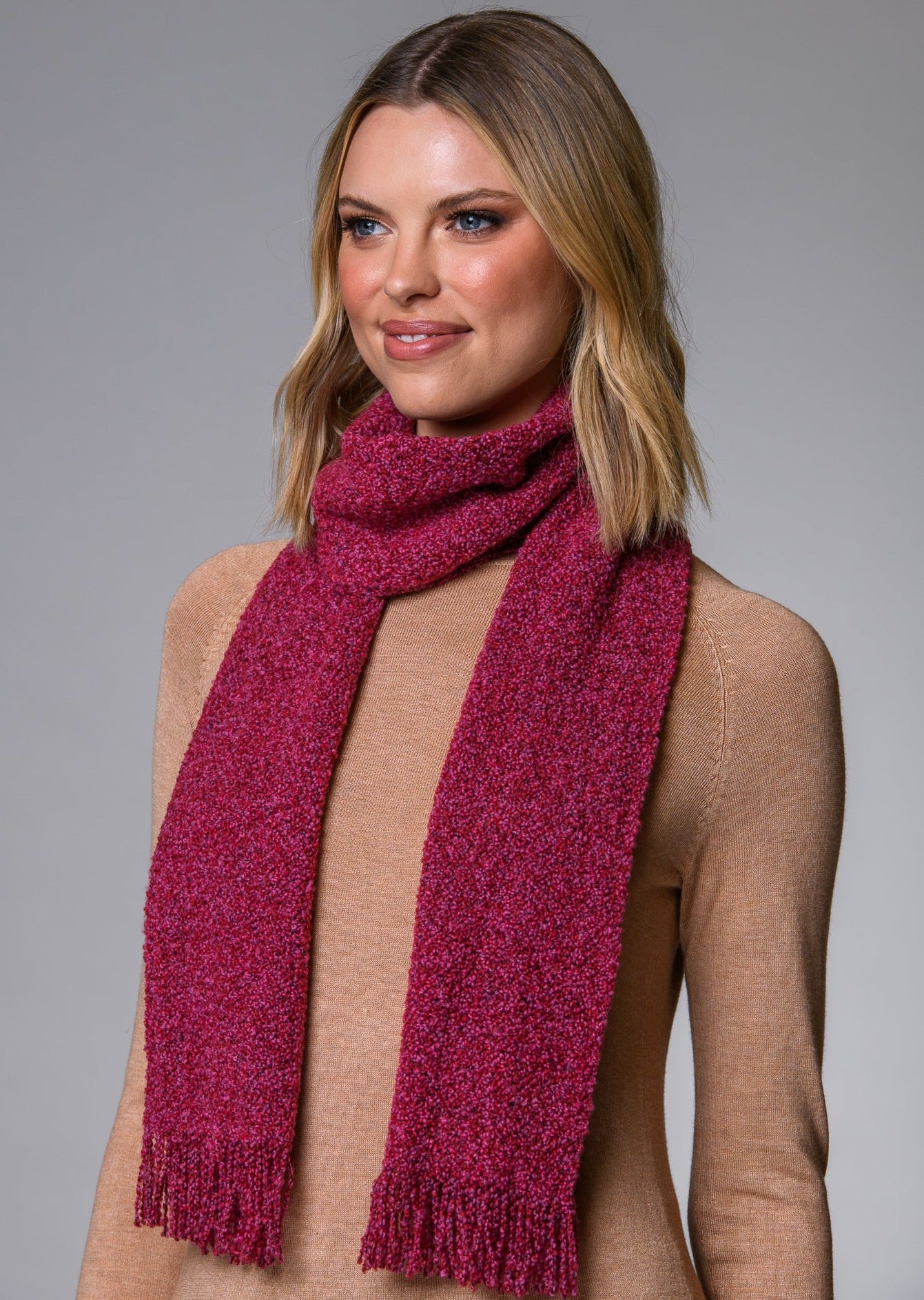 Mucros Skellig Scarf | Berry