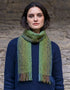 Mucros Skellig Scarf | Merino Wool & Cashmere Blend | Green Mix