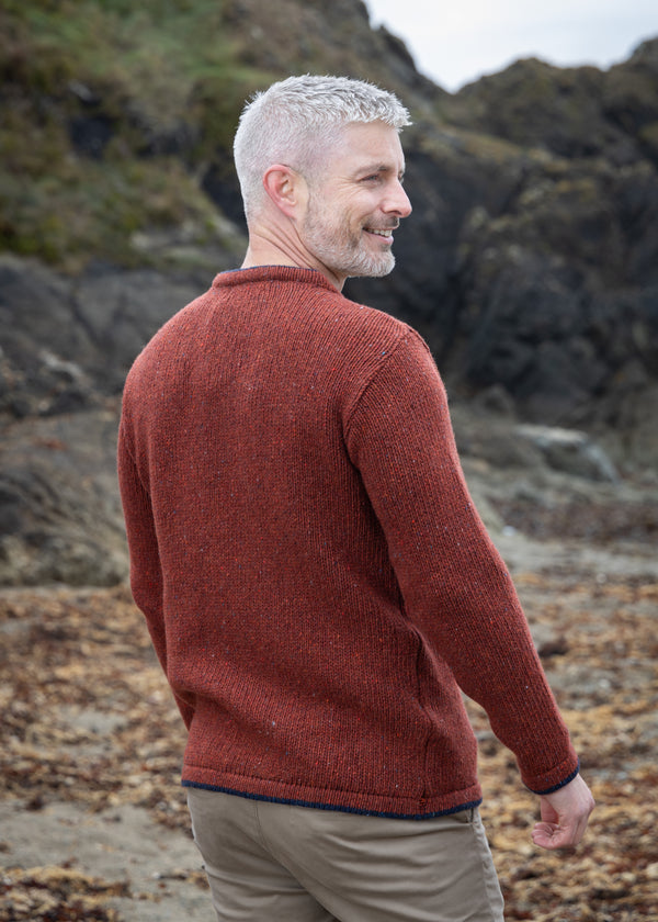 Men's Roundstone Sweater | Copper Marl