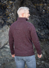 Mens Zip Sweater | Claret