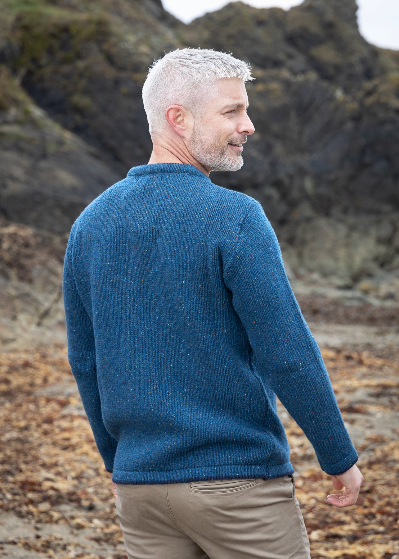 Men's Roundstone Sweater | Ink Marl