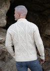 Men's Shawl Button Cardigan | Natural