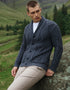 Aran Men's Shawl Button Cardigan | Charcoal - Clearance
